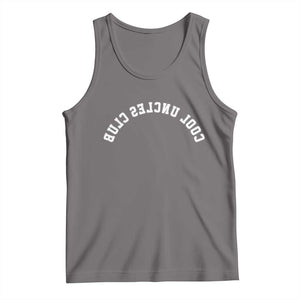 Cool Uncles Club Tank Top Gifts For Uncle Retro Upside Down Text TS10 Deep Heather Print Your Wear
