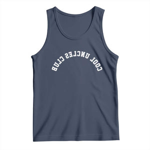 Cool Uncles Club Tank Top Gifts For Uncle Retro Upside Down Text TS10 Navy Print Your Wear