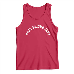 Cool Uncles Club Tank Top Gifts For Uncle Retro Upside Down Text TS10 Red Print Your Wear