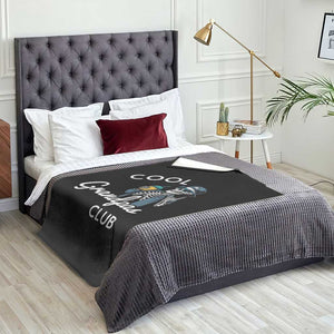 Cool Grandpas Club Throw Blanket Fathers Day Best Grandpa Skeleton TS10 Print Your Wear