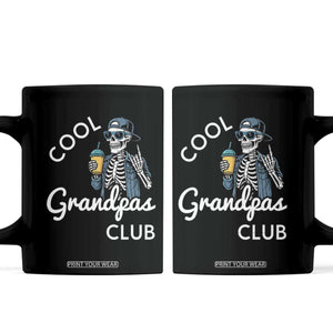Cool Grandpas Club Coffee Mug Fathers Day Best Grandpa Skeleton TS10 Black Print Your Wear