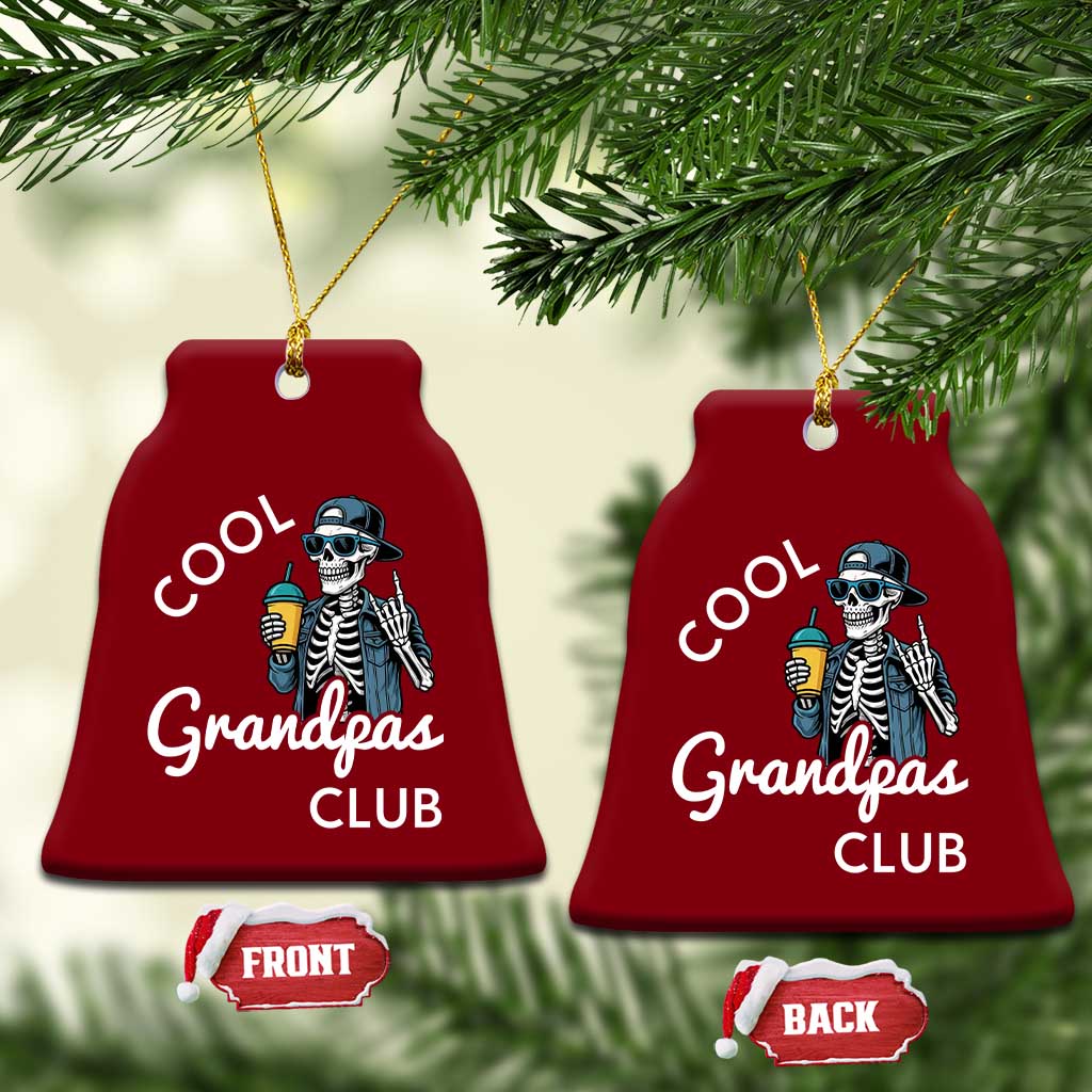 Cool Grandpas Club Ceramic Ornament Fathers Day Best Grandpa Skeleton TS10 Print Your Wear