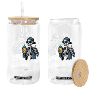 Cool Grandpas Club Glass Can Fathers Day Best Grandpa Skeleton TS10 Print Your Wear
