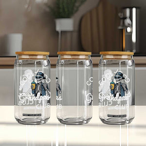 Cool Grandpas Club Glass Can Fathers Day Best Grandpa Skeleton TS10 Print Your Wear