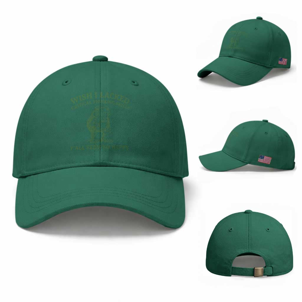 Sarcastic Overthinking Frog Coffee Meme Baseball Cap Wish I Lacked Critical Thinking Skills Y'all Seem So Happy TS10 Baseball Cap Universal Fit Irish Green Print Your Wear
