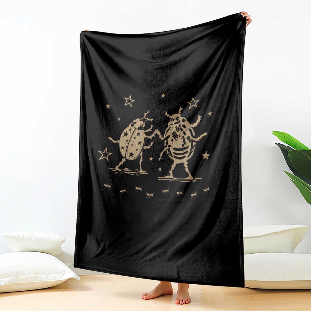 Dancing Lady Bugs Happy Little Insects Nature Lovers Throw Blanket TS10 Print Your Wear