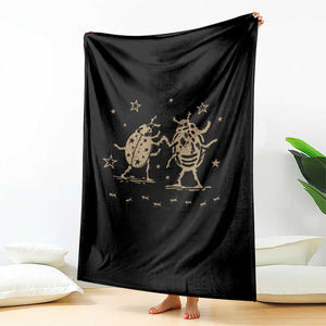 Dancing Lady Bugs Happy Little Insects Nature Lovers Throw Blanket TS10 Print Your Wear