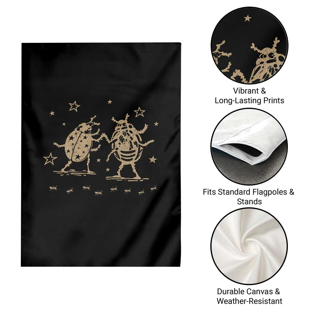 Dancing Lady Bugs Happy Little Insects Nature Lovers Garden Flag TS10 Print Your Wear