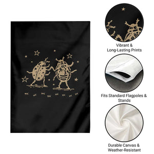 Dancing Lady Bugs Happy Little Insects Nature Lovers Garden Flag TS10 Print Your Wear