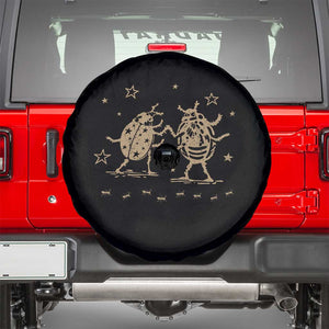 Dancing Lady Bugs Happy Little Insects Nature Lovers Spare Tire Cover TS10 Black Print Your Wear