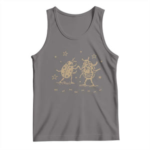 Dancing Lady Bugs Happy Little Insects Nature Lovers Tank Top TS10 Deep Heather Print Your Wear