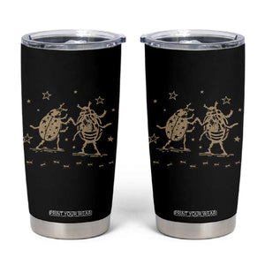 Dancing Lady Bugs Happy Little Insects Nature Lovers Tumbler Cup TS10 Black Print Your Wear