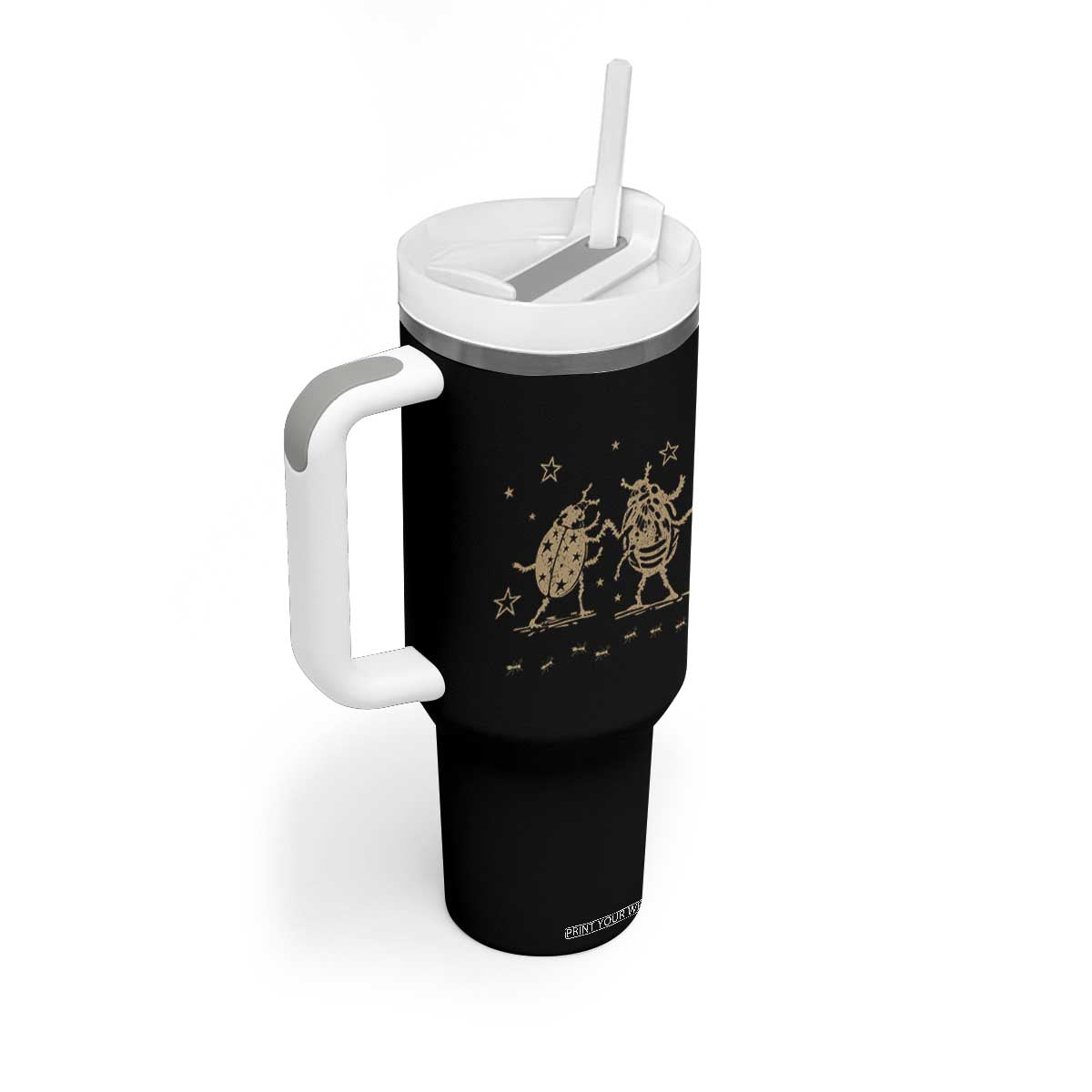 Dancing Lady Bugs Happy Little Insects Nature Lovers Tumbler With Handle TS10 Print Your Wear