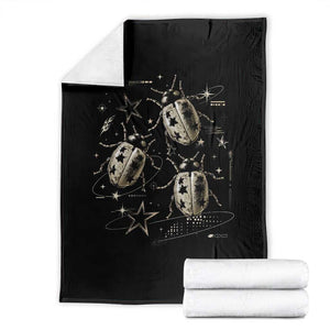 Cute Ladybug Y2k Grunge 2000s Alt 90s Vintage Star Dots Teen Throw Blanket TS10 Black Print Your Wear