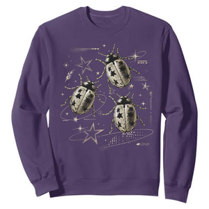 Cute Ladybug Y2k Grunge 2000s Alt 90s Vintage Star Dots Teen Sweatshirt TS10 Purple Print Your Wear