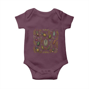 Insect Bug Collection Collector Entomologist Entomology Baby Onesie TS10 Maroon Print Your Wear