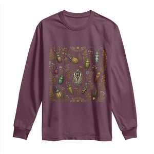 Insect Bug Collection Collector Entomologist Entomology Long Sleeve Shirt TS10 Maroon Print Your Wear