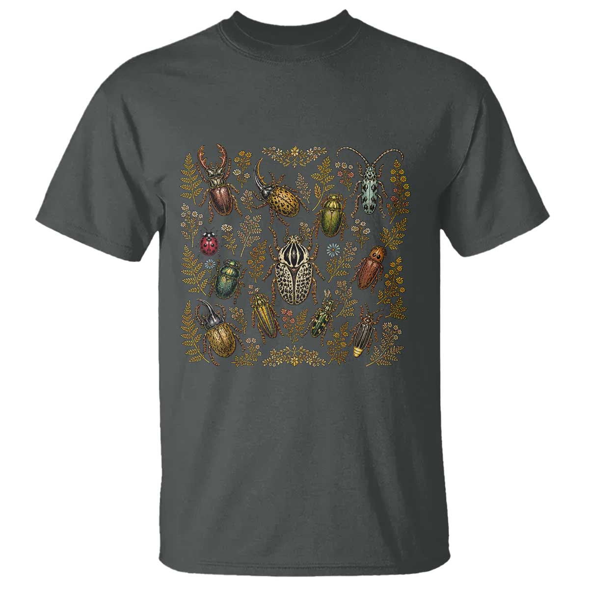 Insect Bug Collection Collector Entomologist Entomology T Shirt TS10 Dark Heather Print Your Wear
