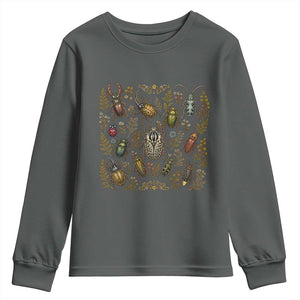Insect Bug Collection Collector Entomologist Entomology Youth Sweatshirt TS10 Dark Heather Print Your Wear