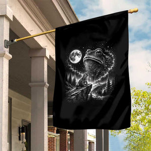 Frog Moon Garden Flag Vintage 90s Frog Howling to Moon Parody Meme TS10 Print Your Wear