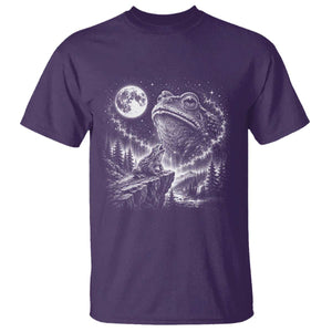 Frog Moon T Shirt Vintage 90s Frog Howling to Moon Parody Meme TS10 Purple Print Your Wear