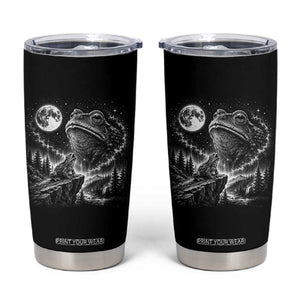 Frog Moon Tumbler Cup Vintage 90s Frog Howling to Moon Parody Meme TS10 Black Print Your Wear