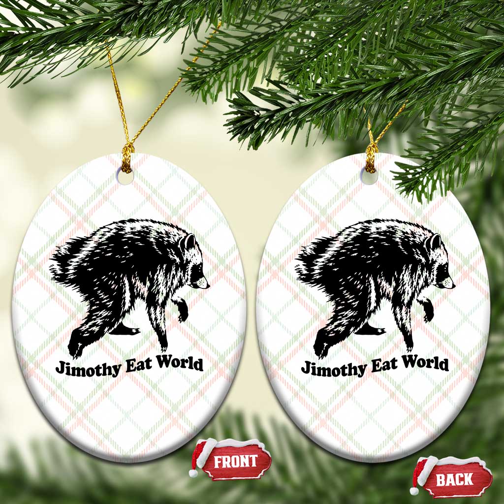 Jimothy Eat World Funny Viral Raccoon Seattle Trash Panda Ceramic Ornament TS10 Print Your Wear