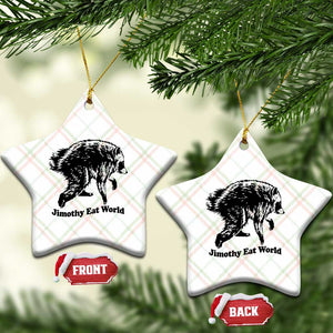 Jimothy Eat World Funny Viral Raccoon Seattle Trash Panda Ceramic Ornament TS10 Print Your Wear