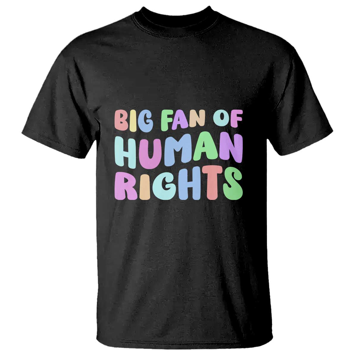 Big Fan Of Human Rights T Shirt Social Justice Equality Activist TS10 Black Print Your Wear