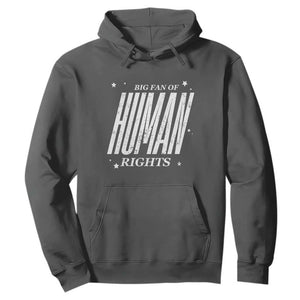 Big Fan Of Human Rights Hoodie Equality Activist TS10 Dark Heather Print Your Wear