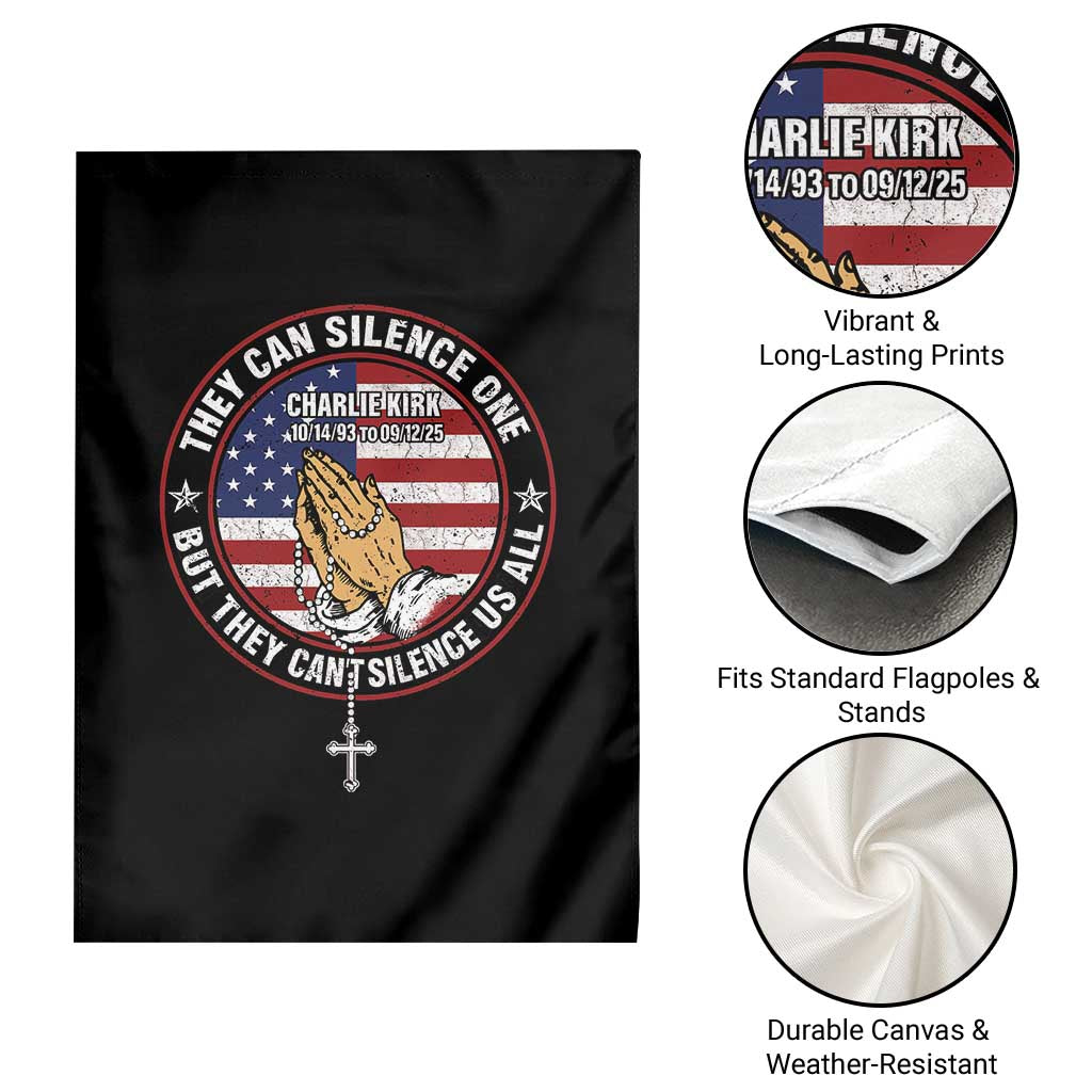 Charlie Kirk Memorial Garden Flag Retro American Flag TS10 Print Your Wear