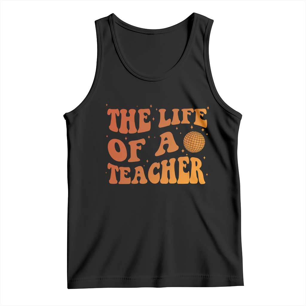 The Life Of A Teacher Tank Top In My Teacher Era Concert TS10 Black Print Your Wear