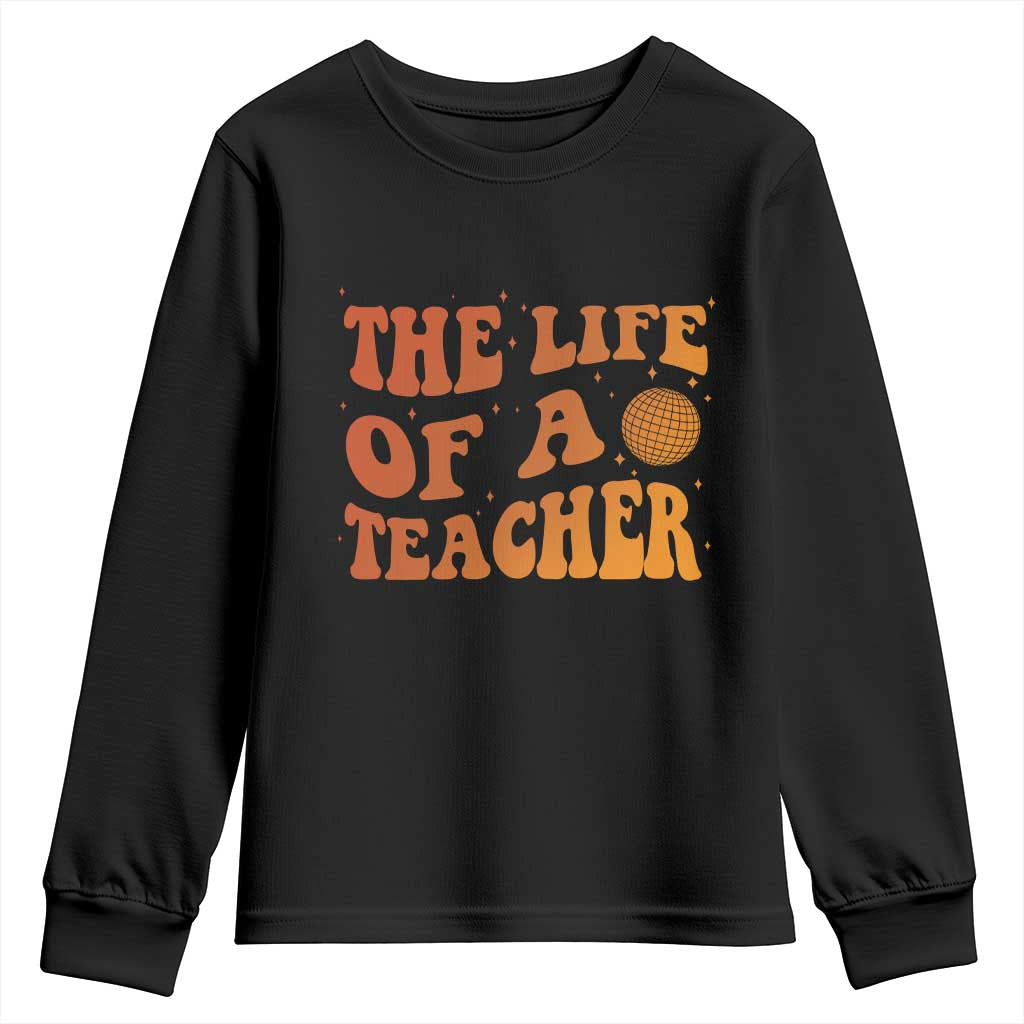 The Life Of A Teacher Youth Sweatshirt In My Teacher Era Concert TS10 Black Print Your Wear