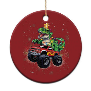 Dinosaur Monster Truck Christmas Ornament TS10 Print Your Wear