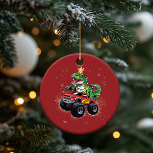 Dinosaur Monster Truck Christmas Ornament TS10 Print Your Wear