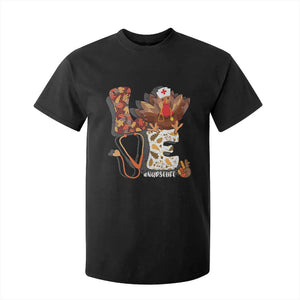 Thanksgiving Nurse Life T Shirt For Kid Love Turkey Fall TS10 Black Print Your Wear