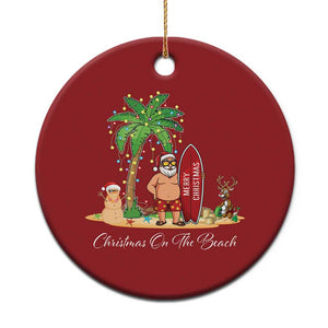 Hawaii Christmas Ornament Christmas On The Beach Holiday Xmas Palm Tree TS10 Print Your Wear