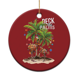 Mele Kalikimaka Hawaiian Christmas Christmas Ornament Deck The Palms Holiday Flamingo Beach Family Vacation In Hawaii TS10 Print Your Wear