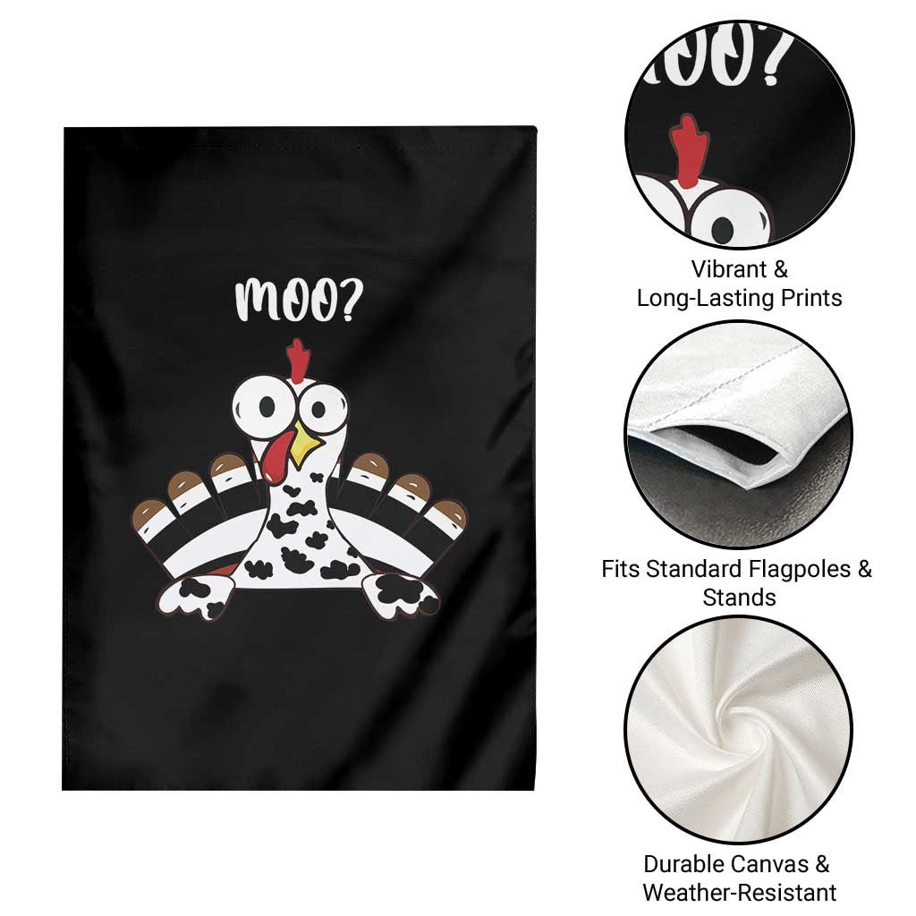 Funny Thanksgiving Garden Flag Turkey Moo Cow Farmer Gift TS10 Print Your Wear