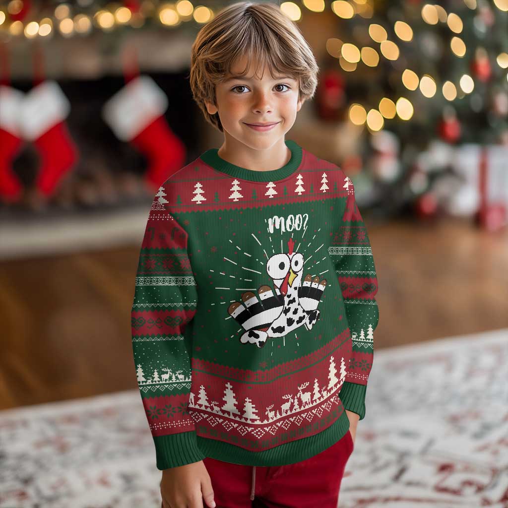 Funny Thanksgiving Knit Sweatshirt Turkey Moo Cow Farmer Gift TS10 Christmas Print Your Wear