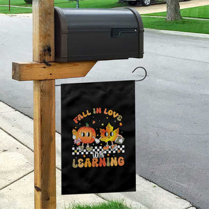 Autumn Teacher Garden Flag Retro Fall In Love With Learning Thanksgiving Pumpkin TS10 Print Your Wear