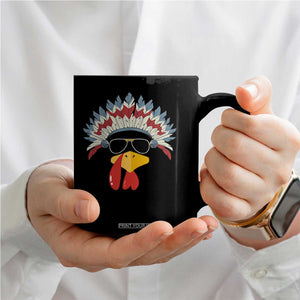 Funny Turkey Face Coffee Mug Thanksgiving Family Group Native American Costumes TS10 Print Your Wear