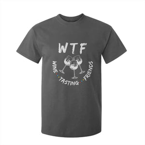 Thanksgiving Friends T Shirt For Kid WTF Wine Tasting Friends Drinking Club TS10 Dark Heather Print Your Wear