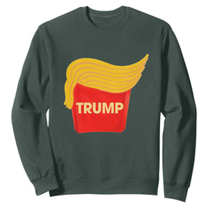 Funny Trump Fries Sweatshirt Mac Daddy Gift for Republican TS10 Dark Forest Green Print Your Wear