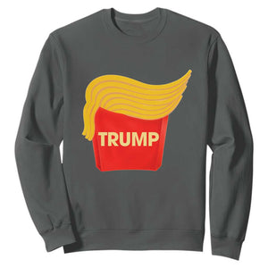 Funny Trump Fries Sweatshirt Mac Daddy Gift for Republican TS10 Dark Heather Print Your Wear