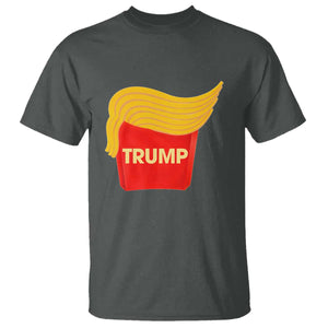 Funny Trump Fries T Shirt Mac Daddy Gift for Republican TS10 Dark Heather Print Your Wear