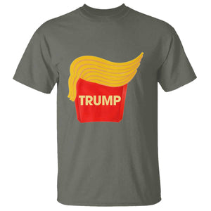 Funny Trump Fries T Shirt Mac Daddy Gift for Republican TS10 Military Green Print Your Wear