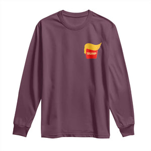 Funny Trump Fries Long Sleeve Shirt Mac Daddy Republican Gifts TS10 Maroon Print Your Wear