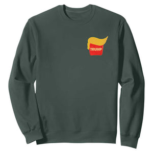 Funny Trump Fries Sweatshirt Mac Daddy Republican Gifts TS10 Dark Forest Green Print Your Wear