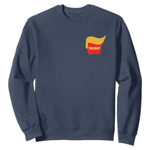 Funny Trump Fries Sweatshirt Mac Daddy Republican Gifts TS10 Navy Print Your Wear